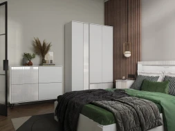 Пенал Ливерпуль, белый /белый глянец