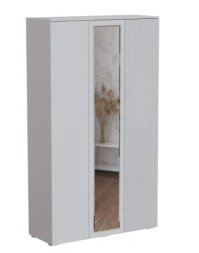 Шкаф трехстворчатый Ливерпуль, белый /белый глянец