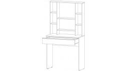 Стол туалетный Элегант, Белый